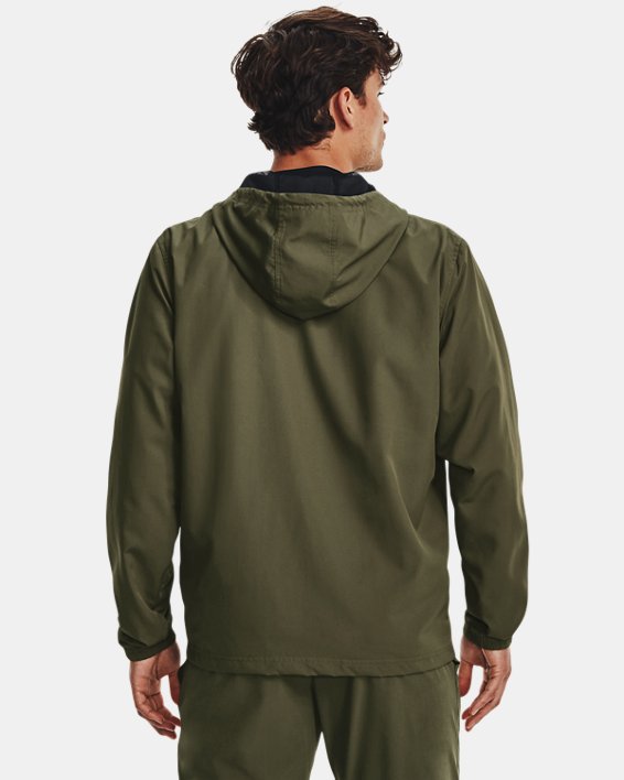 เสื้อแจ็คเก็ต UA Sportstyle Windbreaker สำหรับผู้ชาย in Green image number 1